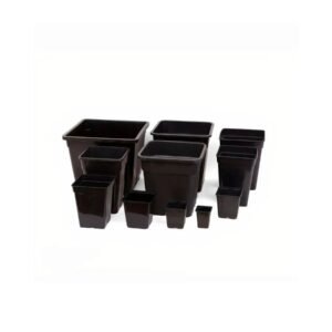 Maceta Cuadrada Negra
